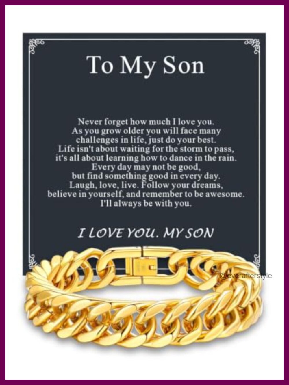 Mens Stainless Steel Cuban Link Bracelet 8.3 Inch 12mm